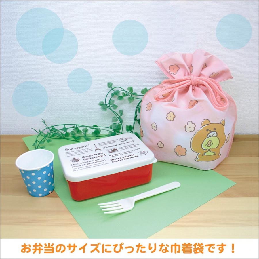 ランチバッグ ランチ巾着 キャラクター お弁当用巾着袋 ひよこ おべんとう袋 不織布 きんちゃく キッズ |  | 01