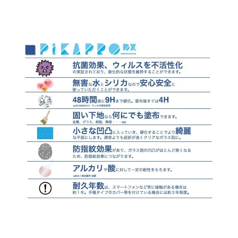 【メール便OK】【新品】PIKAPRO DX 液晶画面用ガラスコーティング剤 ピカプロDX　スマホ 保護 硬度9H タブレット パソコン ゲーム　SIAA認定 |  | 03