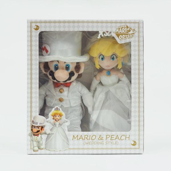 新品】スーパーマリオオデッセイ ぬいぐるみ マリオ&ピーチ
