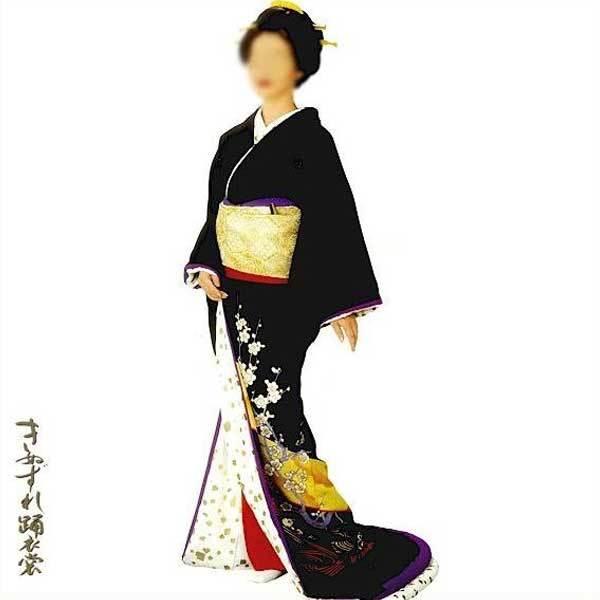 日舞用 裾引き 裾引き 比翼仕立て （霧22102） すそひき 裾引 舞台 衣装 着物 きもの