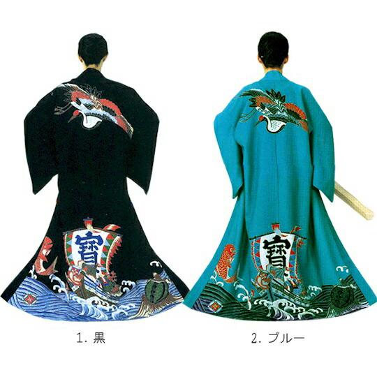 万祝 まいわい （鯛2955-2956-2957） 仕立て上り 長半纏 袢纏 萬祝 晴れ着 衣装 舞踊 踊り 衣裳 舞台 漁師 大漁 取寄せ商品_1