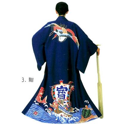 万祝 まいわい （鯛2955-2956-2957） 仕立て上り 長半纏 袢纏 萬祝 晴れ着 衣装 舞踊 踊り 衣裳 舞台 漁師 大漁 取寄せ商品_2