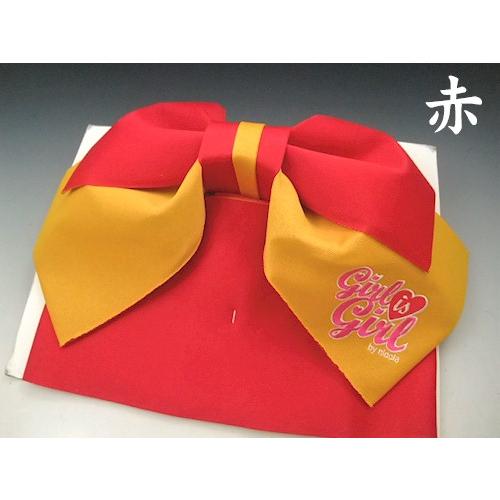女児用結び帯 ジュニア用 結び帯 Girl is 赤 黄 ゆかた 浴衣 子供用 こども