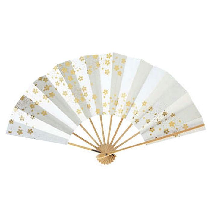 舞扇子 桜 金 白竹 日本製 日本舞踊 （g愛1526） 安い 舞扇 踊り 扇子