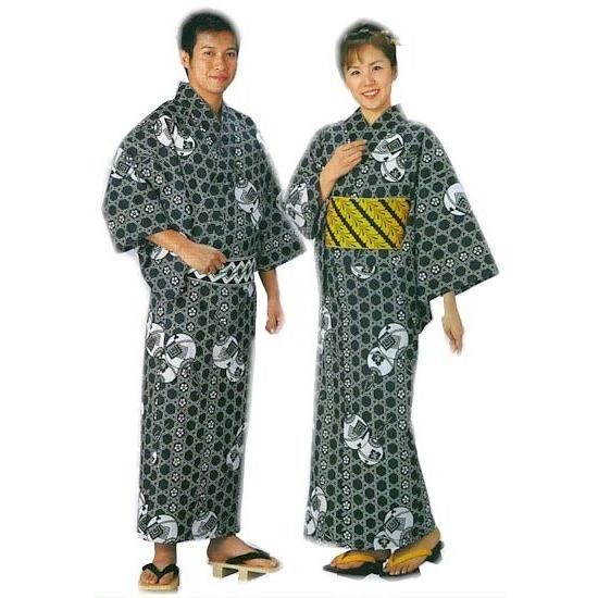 浴衣 反物 紺 籠目 鈴 メンズ レディース 小紋 ゆかた 祭 （s板2348