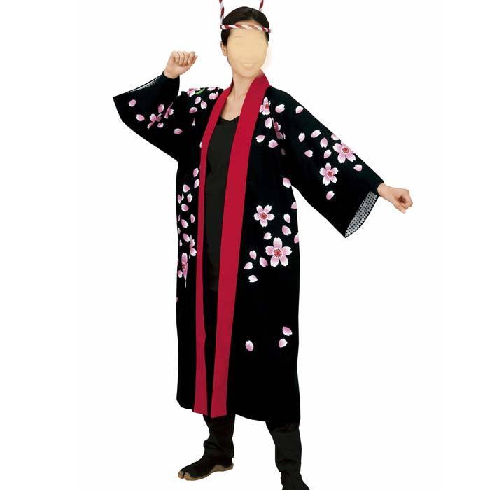 法被 ロング 長半纏 お取り寄せ商品 はっぴ メンズ よさこい K3 衣装 ハッピ 袢纏 祭り 長い レディース 風神雷神 大人 まつり 祭