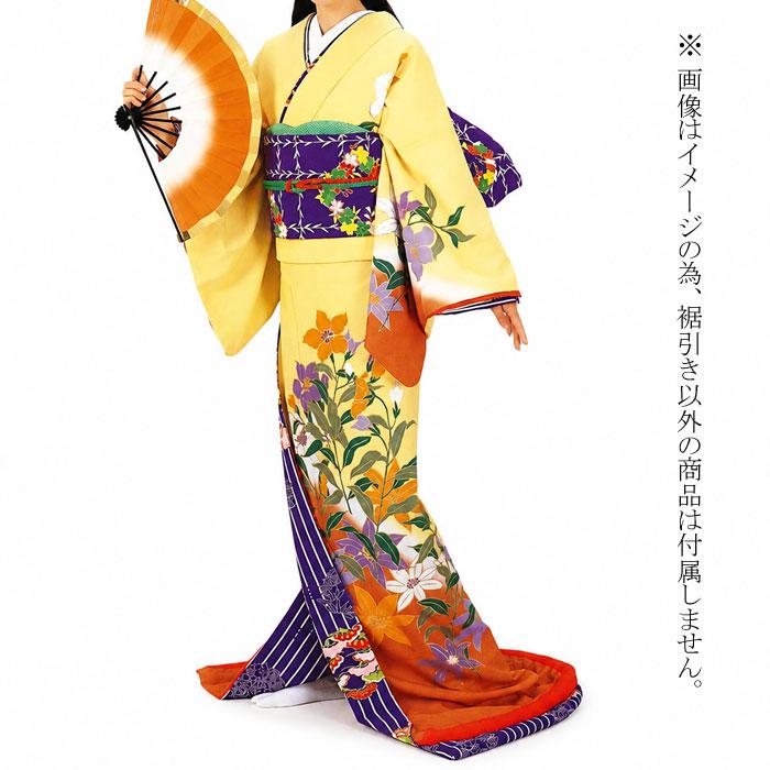 着物 クリーム 花柄 裾引き 仕立上り （s署2927 os282） 仕立上がり お