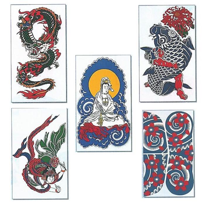 ペーパータトゥー 入れ墨 刺青 タトゥー （s8221-25） TATOO