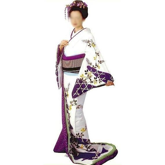 裾引き 比翼仕立て k綾62101 すそひき 裾引 舞台 衣装 着物 きもの 日舞 日本舞踊 送料無料 取寄せ商品_1