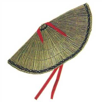 美品 おけさ笠 子供用 編み笠 あみ笠 阿波おどり 阿波踊り まつり おけさ笠 あみがさ （s3131 m編7645） 踊り 小道具 阿波踊り