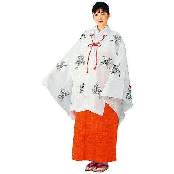 千早 ちはや 巫女 舞衣 衣裳 仕立上り （s871） 巫女用 神社 神官 衣装 神社 取寄せ商品_1