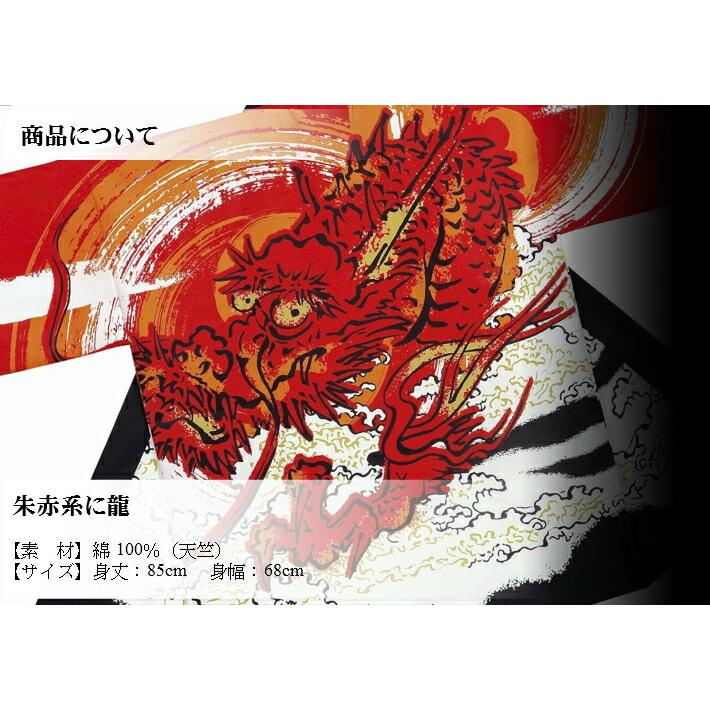 法被 半纏 赤 龍 はっぴ ハッピ 祭 メンズ レディース (o杉7487 