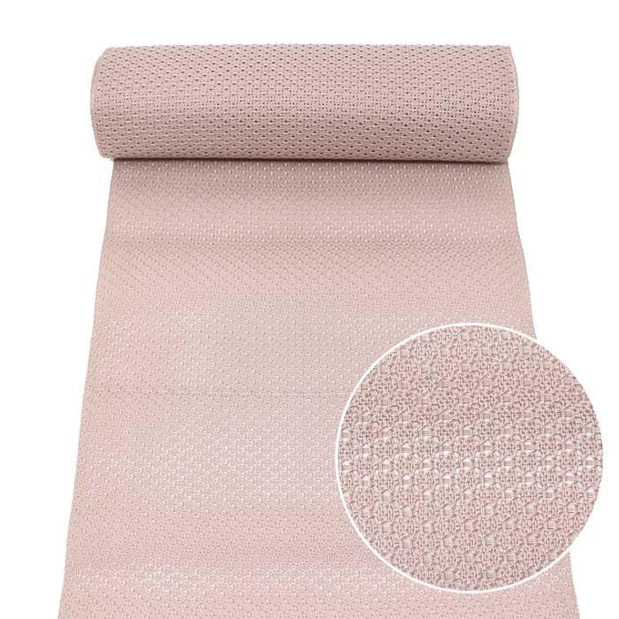 夏 名古屋帯 八寸帯 ふくろ名古屋帯 荒紗 無地 柴染色 うす茶 川島織物