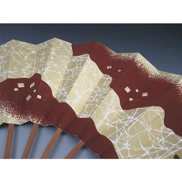 舞扇子 金 海老茶 煤竹 日本製 日本舞踊 （g愛1353） 安い 舞扇 踊り