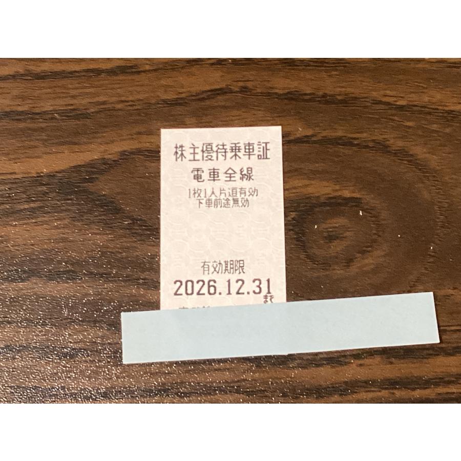 東武鉄道株主優待乗車証全線2026年12月31日迄 : 浅草六区チケット商