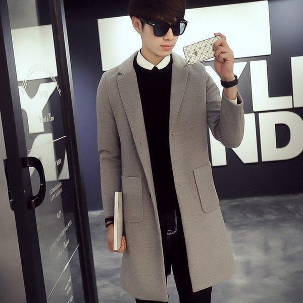 絶妙 チェスターコート メンズ 大きいサイズ ウールコート メンズ トレンチコート ロング丈 カジュアル ビジネス 紳士 通勤 着痩せ効果 18秋冬新作 注目ブランド Nahla Ly