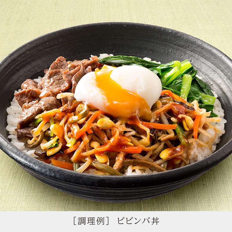 混ぜご飯の素 ビビンバ丼（2人前）185g 10袋入 ビビンバの具 ビビンバの素 旨辛コチュジャンダレ付 やまうの漬物 | やまう | 03