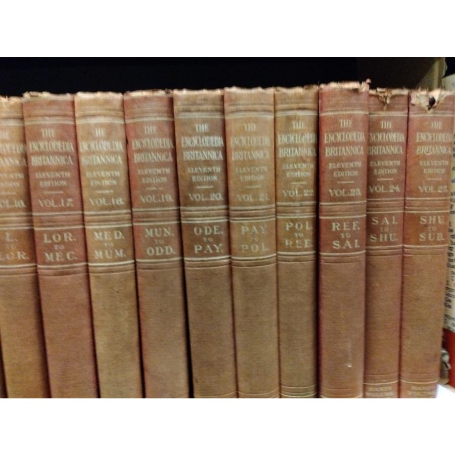 The Encylopedia Britannica, Eleventh Edition, Complete 29 Volume