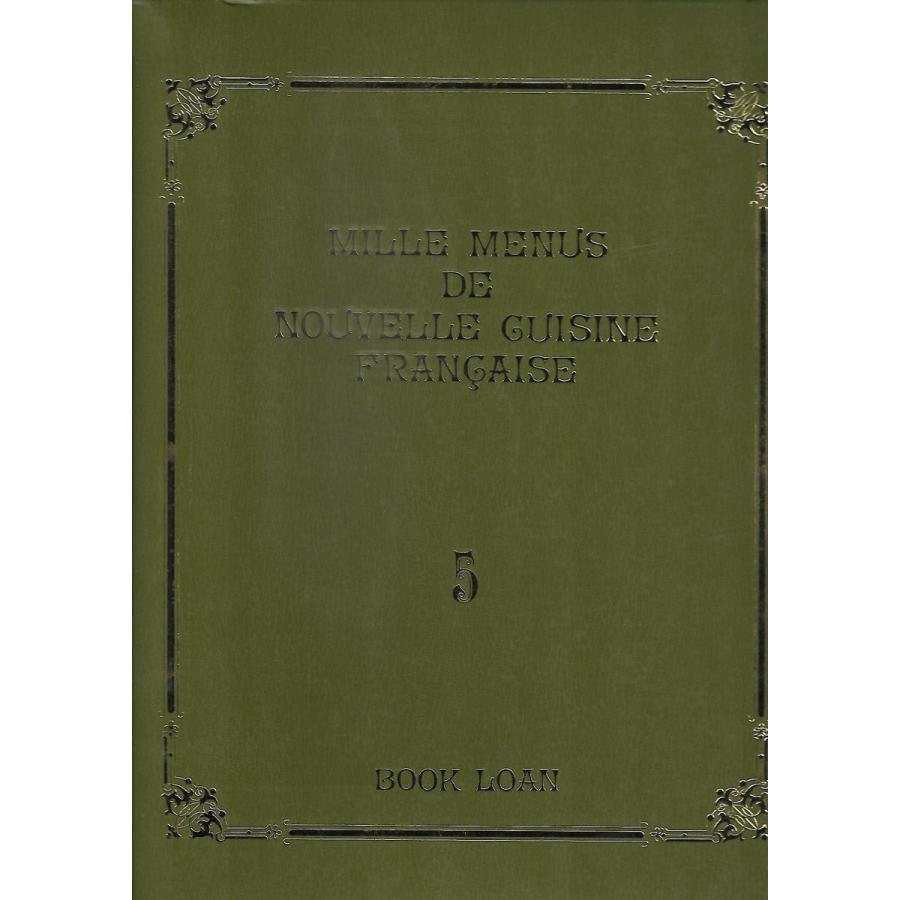 フランス料理全集 45巻 ミル・メニュー現代フランス料理大全集（1-7）計7冊 : Asanobooks