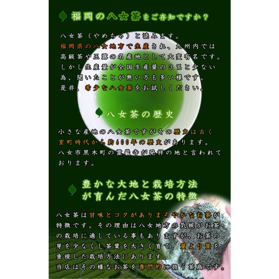 お茶 八女茶 八十八夜摘み上煎茶 100g 健康 カテキン 殺菌効果 送料