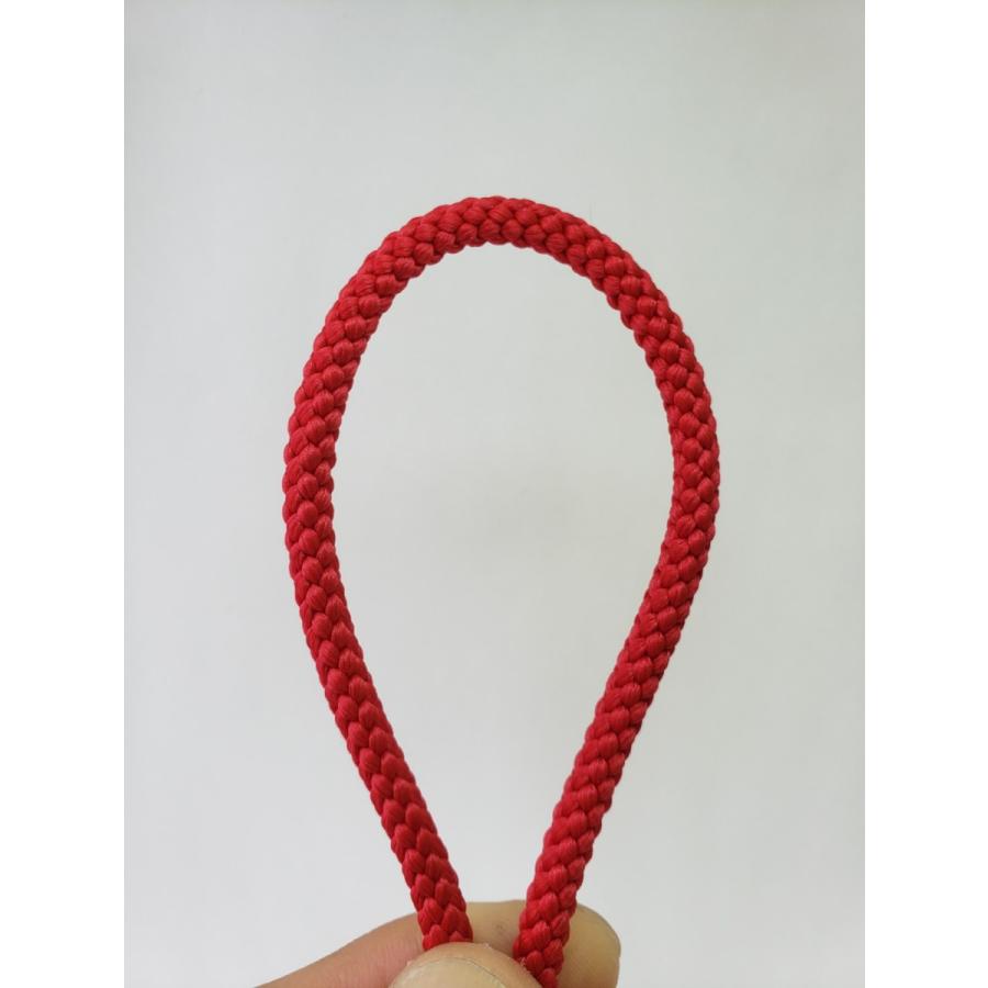ポリエステルコード 江戸打ち紐 太 赤5mm×20m巻 : アサノファイバ