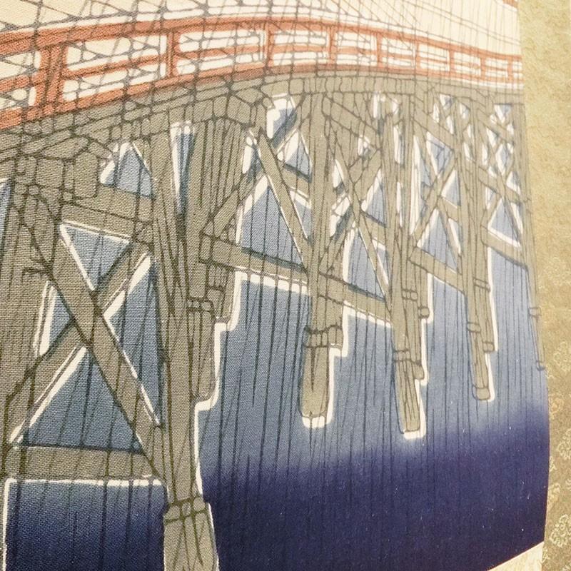 日本製 手ぬぐい掛軸 大はし阿たけの夕立 浮世絵 広重 名所江戸百景 日本土産 外国人に人気 引越祝い 結婚祝い 門出祝い ギフト プレゼント アート蒼 Kj08 手ぬぐい専門店 麻布十番 麻の葉 通販 Yahoo ショッピング