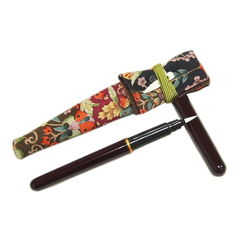 唐様三昧 岡重 唐様三昧 漆塗り筆ペン（ケース付き） -溜色- [ 0602