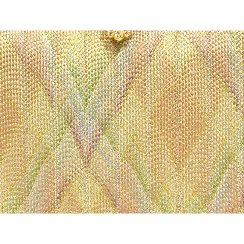 女物 浅野屋オリジナル、正絹 組紐 バッグ -ゴールド系-［ 0602-283