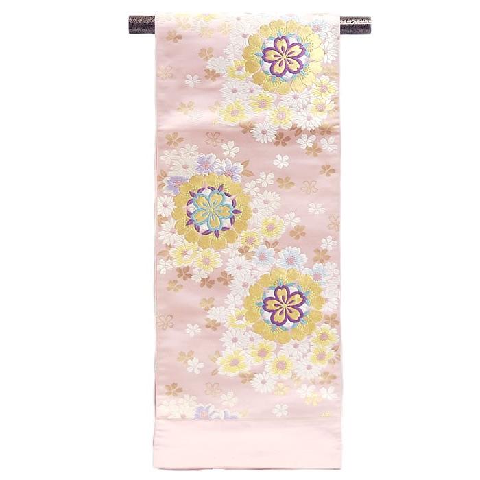 全ての 正絹 西陣織 礼装用 袋帯 乙女心 ピンク系 1104 729 振袖 着物 きもの 小紋 色無地 女性 女物 レディース 桜 サクラ さくら 花 未仕立て 格安即決 Www Ladislexia Net