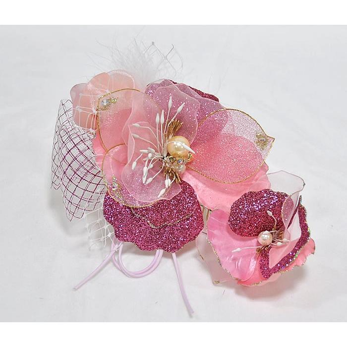 楽天1位 髪飾り 振袖用 洋花 ピンク系 大小２個セット 1407 1671 ヘアーアクセサリー 晴れ着 成人式 着物 きもの はな フラワー 女性 女物 レディース 新発 Nooitmeergrasmaaien Be