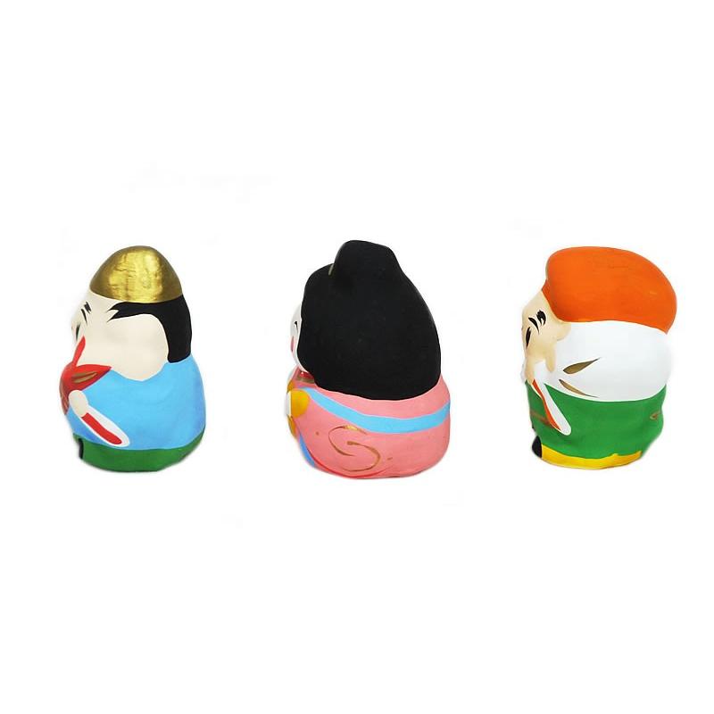 縁起物 ミニ福の神 -大黒・弁天・恵比寿- [ 1410-1726 ] 置物 飾り