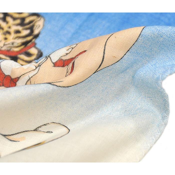 二重ガーゼ 国芳の浮世絵 ふんわりてぬぐい -猫の当て字- 1602-1959 クリックポストOK ギフト 誕生日 手拭い ネコ ねこ 動物 綿 めん くによし :1602-1959:浅野屋呉服店 通販 ガーゼ手ぬぐい ふんわり 国芳の手拭い 猫の当て字 とらとふぐ