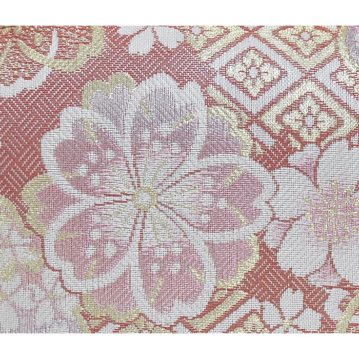 振袖用 沙織 草履・バッグセット Lサイズ -八重桜/赤・ピンク
