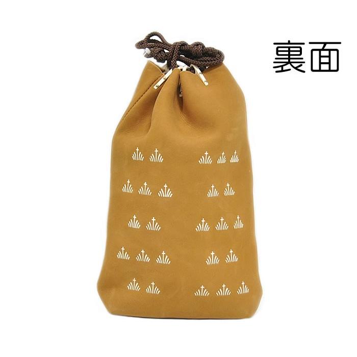 印傳屋（INDEN-YA） 合才袋 「燻」大マチ付 7112 -古代菖蒲柄- [ 1806