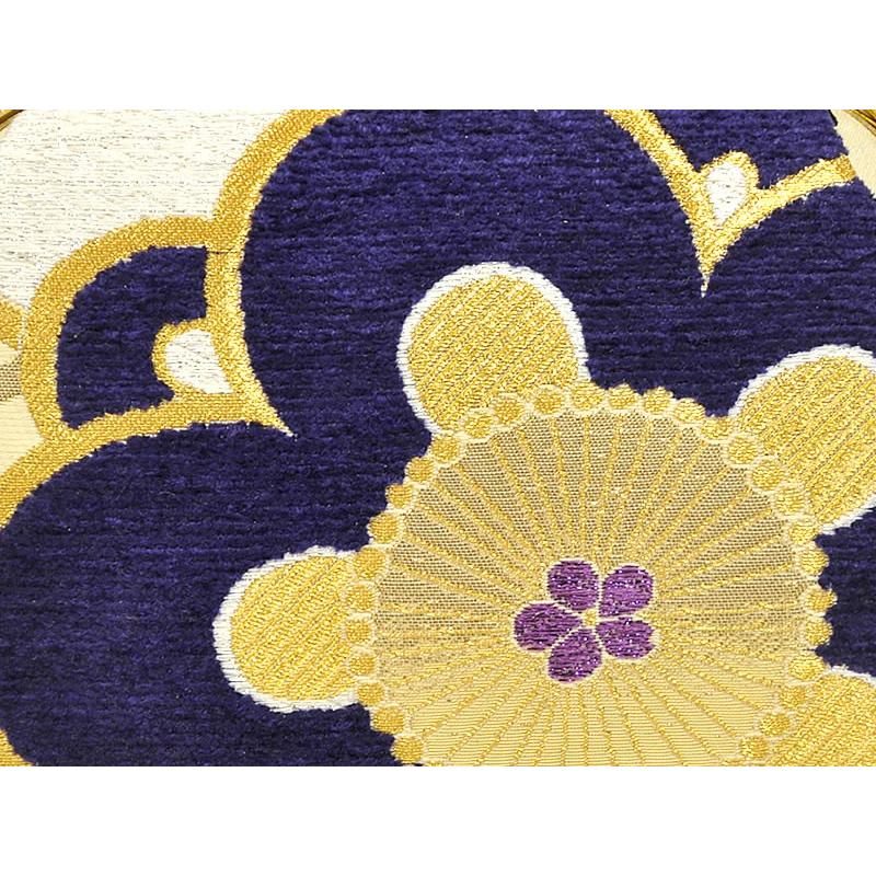 振袖用 沙織 草履・バッグセット Lサイズ -梅・麻の葉/ベージュ