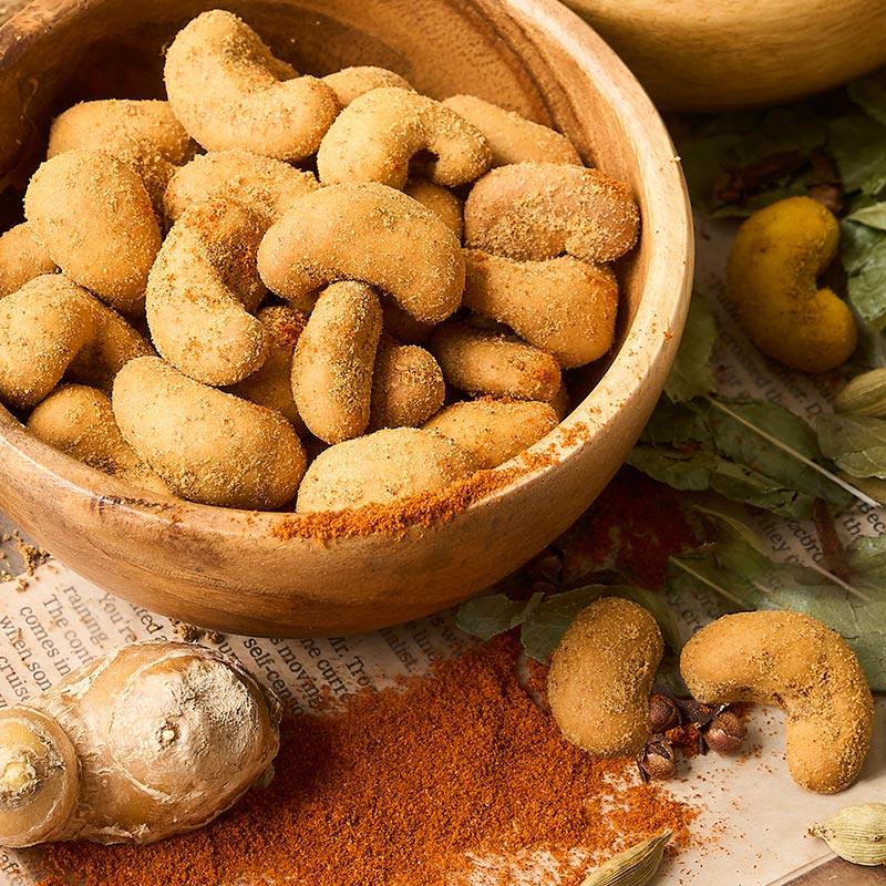 カシューナッツ カレー味 スパイシーホット 50g/ フェアトレード ビールに合うお菓子 おつまみ(メール便 単品3個まで対応) | 第3世界ショップ | 01