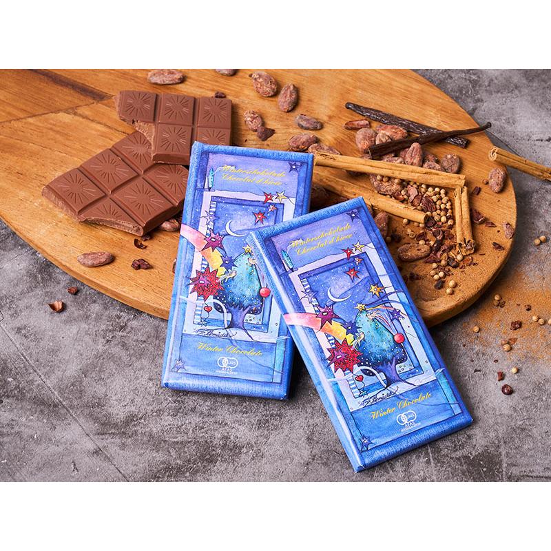 フェアトレード有機ウインターチョコレート　100g/  バレンタイン ホワイトデー ギフト  可愛いパッケージ(メール便 単品6個まで対応) | 第3世界ショップ | 01