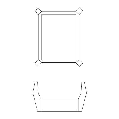 K18 ツメ オクタゴン 薄座 8x10mmの画像
