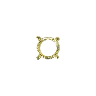 K18 ツメ ラウンド 4.3粍 楽器、手芸、コレクション-金属パーツ-手芸、ハンドクラフト
