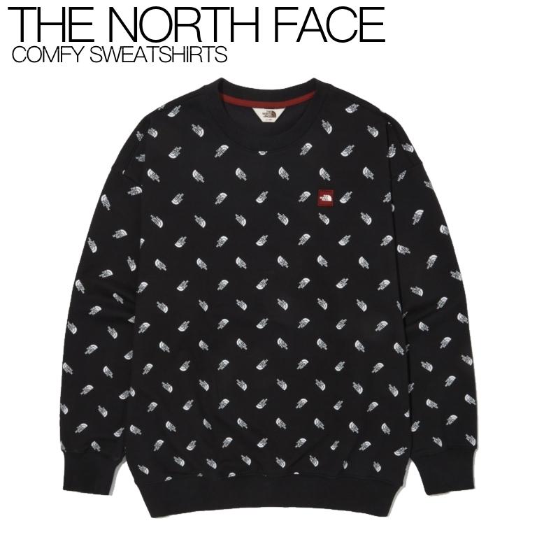 【THE NORTH FACE】COMFY SWEATSHIRTS コンフィースウェットシャツ REAL BLACK ブラック NM5MN02O スウェット トレーナー :NM5MN02O