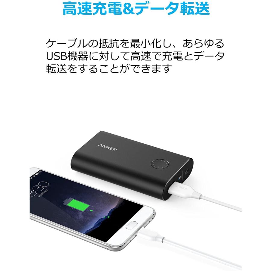 Anker USB Type C ケーブル PowerLine USB-C & USB-A 3.0 ケーブル Xperia/Galaxy/LG/iPad Pro/MacBook その他 USB-C機器対応 0.9M 1.8M 3M｜asaza｜05