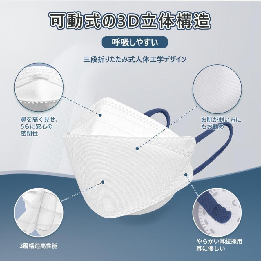 立体マスク【超大きめサイズ】 不織布 メンズ バイカラー 個包装 30枚