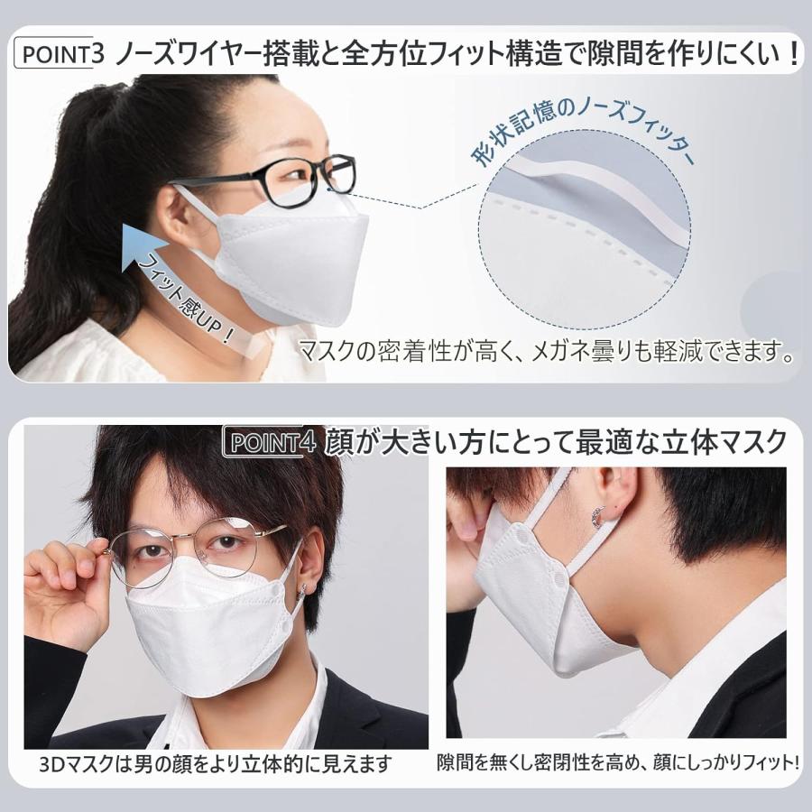 立体マスク【超大きめサイズ】 不織布 メンズ バイカラー 個包装 30枚