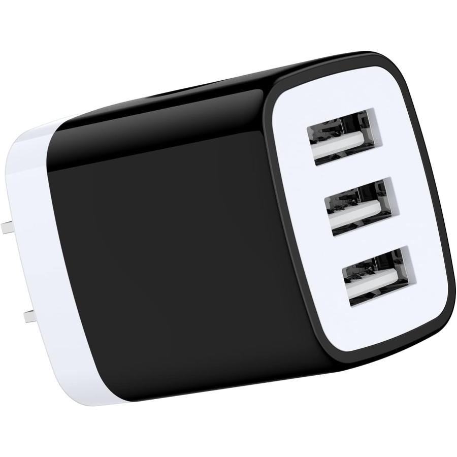 USBコンセント iPhone充電器 USB 3ポート充電器 15W スマホ充電器