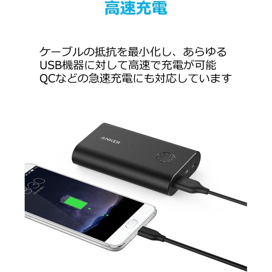 Anker USB Type C ケーブル PowerLine USB-C & USB-A 3.0 (0.9m × 3本