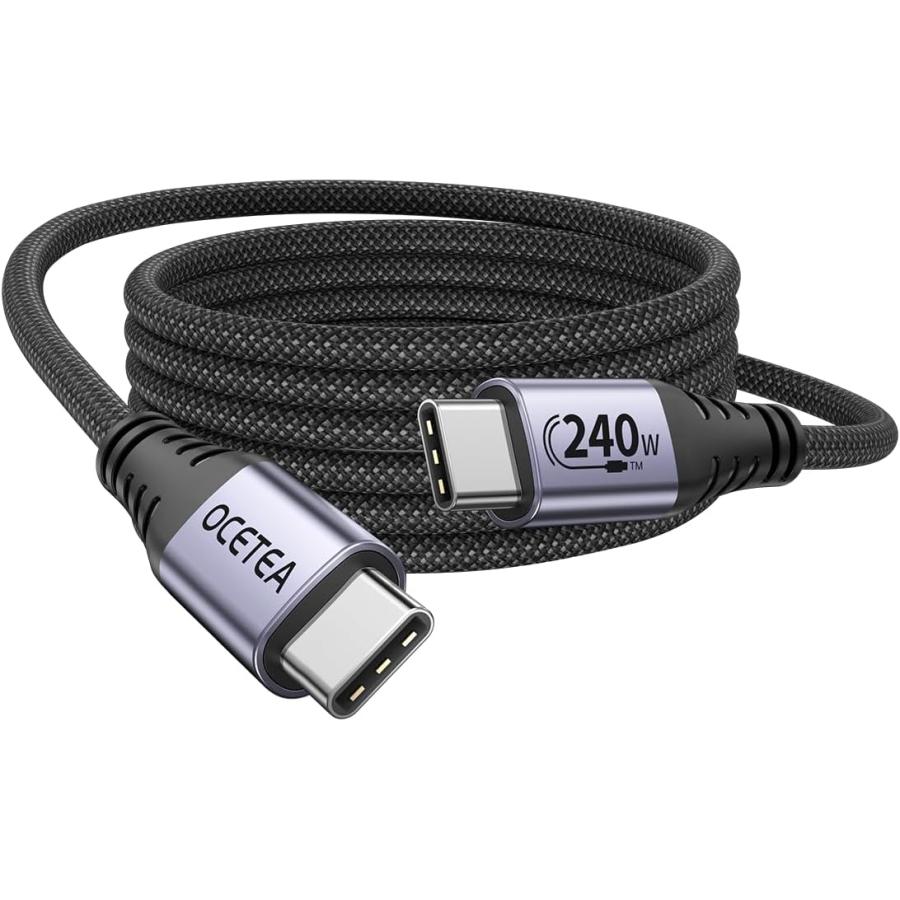 Ocetea 240W USB C ケーブル PD3.1 超急速充電 USB-C 高耐久ナイロン
