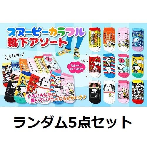 SNOOPY（スヌーピー） 超お買い得 5点セット 可愛い靴下 SNOOPY子供