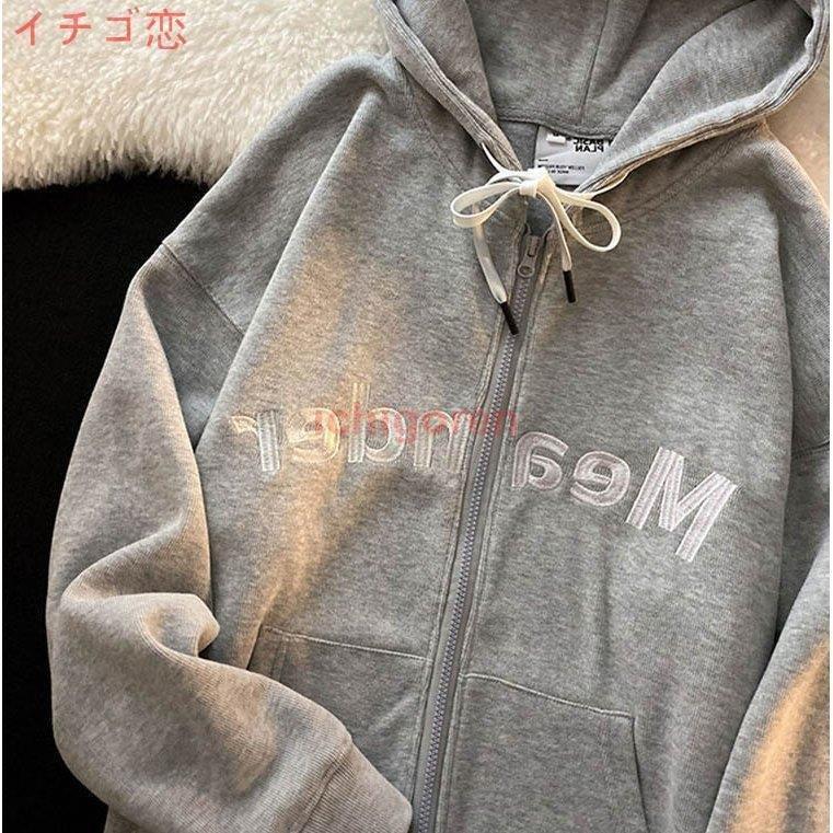 パーカー レディース フード付き ファスナー ボーダー 長袖 羽織 フロントポケット Lihcekp5wk ファッション Elghoniemy Com