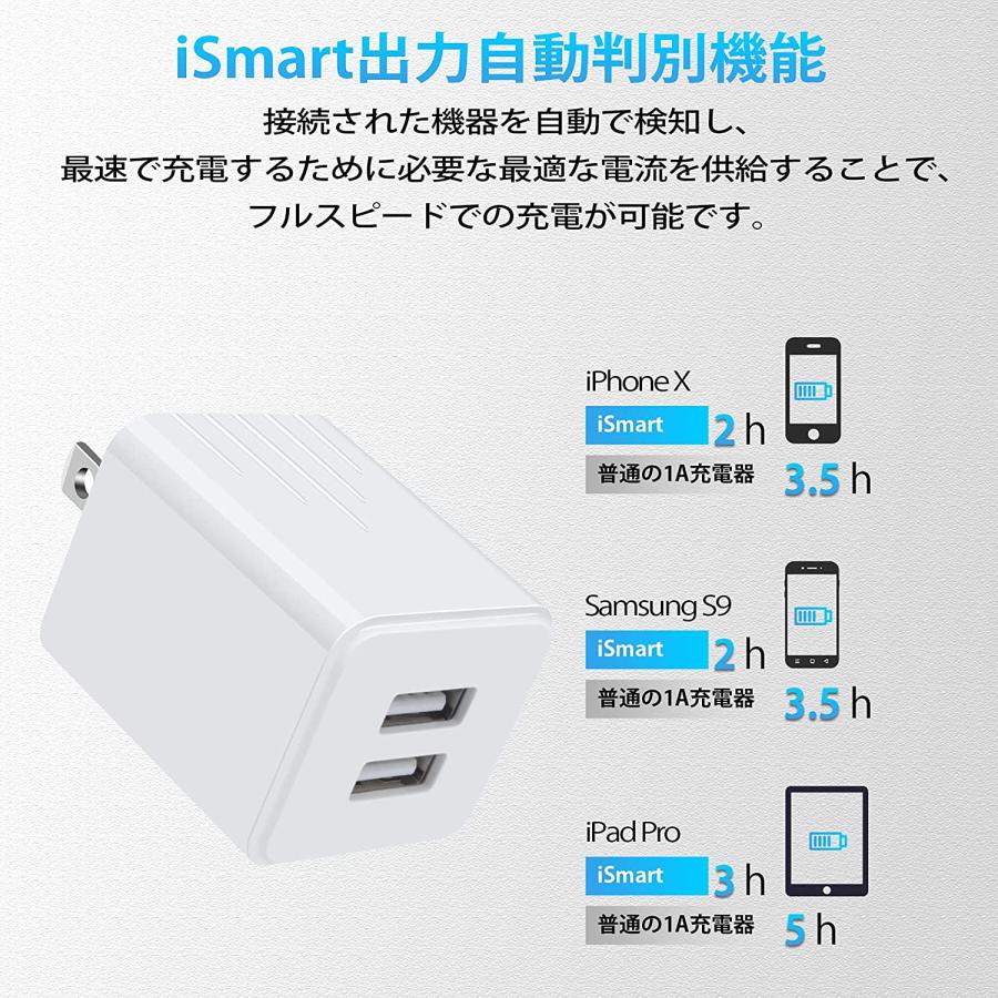 USB 電源アダプター USB充電器 2ポート 小型 + Type C 充電 USB 電源アダプター USB充電器 2ポート 小型 + Type C 充電
