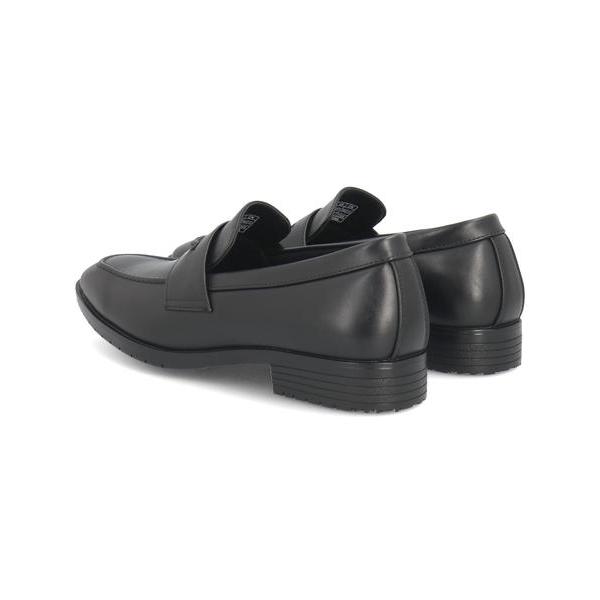 CHARKIES チャーキーズ メンズ 耐水ビジネスシューズ 幅広3E 滑りにくい 396001ローファー スリッポン ブラック [396000]